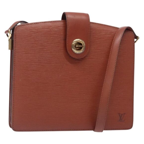 LOUIS VUITTON Epi Capuchin Shoulder Bag Brown M52343 LV Auth 132874 - Picture 1 of 16